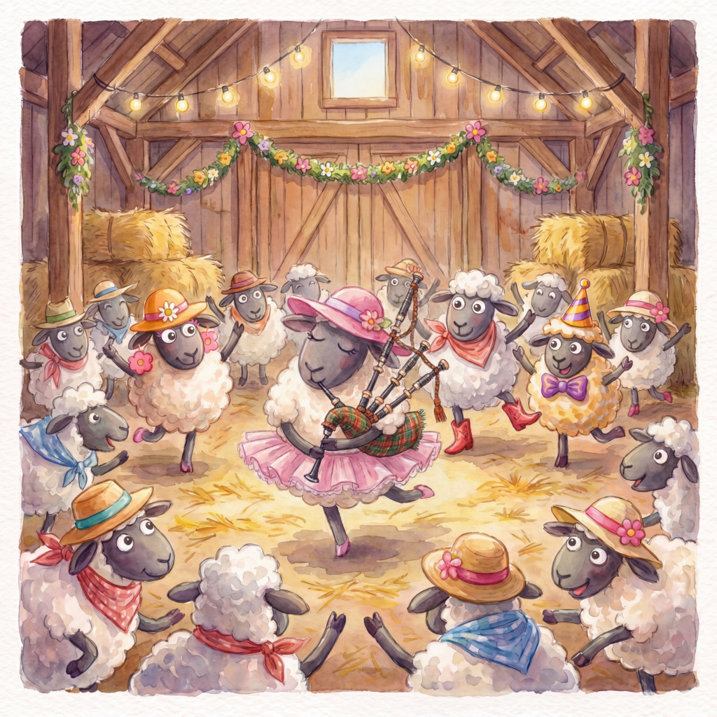 Nano Banana Pro_One of the sheep is play